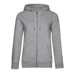 B&C Womens/Ladies Queen Full Zip Hoodie - XS, Heather Grey