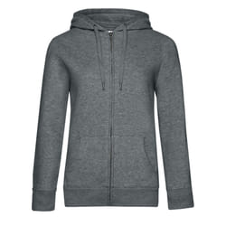 B&C Womens/Ladies Queen Full Zip Hoodie - XS, Mid Grey Heather