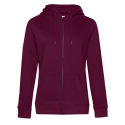 B&C Womens/Ladies Queen Full Zip Hoodie - XS, Dark Cherry
