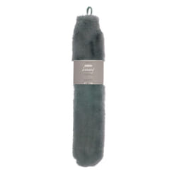 Ribbon Super Luxury Long Faux Fur Hot Water Bottle And Cover - One Size, Grey