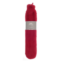 Ribbon Super Luxury Long Faux Fur Hot Water Bottle And Cover - One Size, Scarlet Red