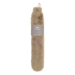 Ribbon Super Luxury Long Faux Fur Hot Water Bottle And Cover - One Size, Natural