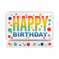 Unique Party Flashing Spotted Birthday Cake Topper