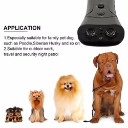1 Pcs Pet Training Ultrasonic LED Bark Preventer Dog Training Repeller Dog Training Pet Training Tools LXY - black