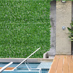 Outsunny Decorative Trellis with Artificial Leaves, 3 x 1m, Ivy Leaves