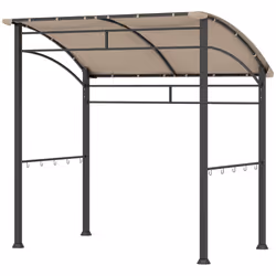 Outsunny 2.2 x 1.5 m BBQ Gazebo Tent Sun Shade with Canopy, Khaki - Additional view 8