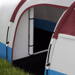 Outsunny 2-3 Man Camping Tunnel Tent with Bedroom and Living Room, Red - Additional view 7