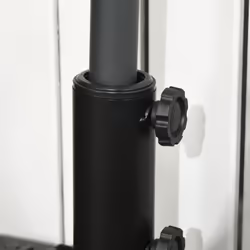 Outsunny Half Round Patio Umbrella Base for 3.8 cm or 4.8 cm Pole, Black - Additional view 6