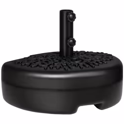 Outsunny Half Round Patio Umbrella Base for 3.8 cm or 4.8 cm Pole, Black - Additional view 8