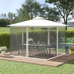 Outsunny 302 x 207cm Universal Replacement Gazebo Mesh Netting Screen Walls