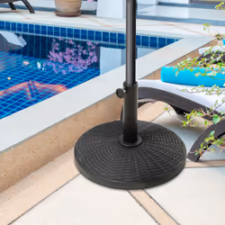 Outsunny 11.5kg Patio Weighted Umbrella Base Parasol Holder Outdoor Stand