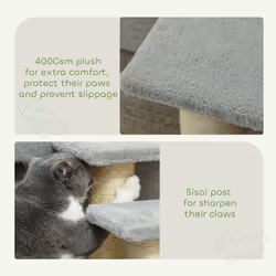 PawHut Cat Steps 3 Stairs Deluxe Pet Portable Easy Climb Assistance Lightweight - Additional view 5