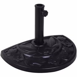 Outsunny 9kg Half Round Parasol Umbrella Base Resin Outdoor Garden Furniture - Additional view 8