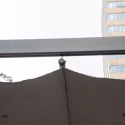 Outsunny 3x3(m) Pergola Gazebo Sun Shade Shelter Aluminium Garden Canopy, Grey - Additional view 6