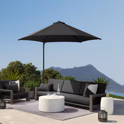 Outsunny 2.5M Offset Roma Patio Umbrella W/ 360-Degree Rotation, Black - Additional view 6