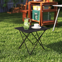 Outsunny Folding Camping Table for Outdoor Camping, Picnic, Hiking, Black