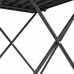 Outsunny Folding Camping Table for Outdoor Camping, Picnic, Hiking, Black - Additional view 4