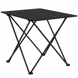Outsunny Folding Camping Table for Outdoor Camping, Picnic, Hiking, Black - Additional view 8