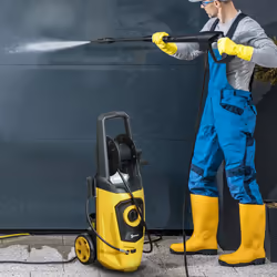 DURHAND Portable Power Washer 1800W, 150 Bar, 510 L/h for Garden, Yellow