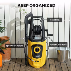 DURHAND Portable Power Washer 1800W, 150 Bar, 510 L/h for Garden, Yellow - Additional view 4