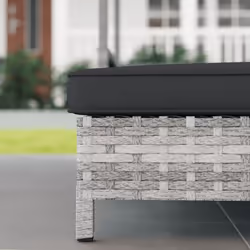 PawHut Extendable Rattan Dog House w/ Water-Resistant Roof - Charcoal Grey - Additional view 7