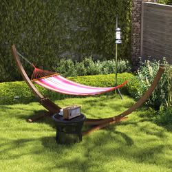 Outsunny 3(m) Wooden Hammock Stand for Garden, Patio, Brown