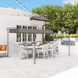 Outsunny Pergola Shade Cover Replacement Canopy for 4 x 3(m) Pergola, Light Grey - Additional view 6