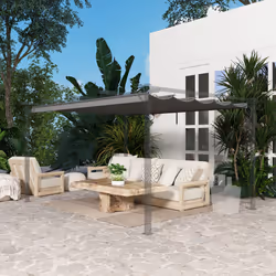 Outsunny Pergola Shade Cover Replacement Canopy for 4 x 3(m) Pergola, Light Grey - Additional view 7