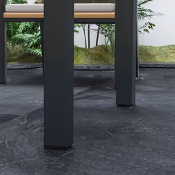 Outsunny Extendable Outdoor Dining Table Patio Table, Clear - Additional view 8
