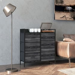 HOMCOM Bedroom Chest of Drawers 6 Drawer Dresser w/ Shelf, Black