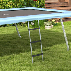 SPORTNOW 2 Steps/3 Steps Galvanised Steel Trampoline Ladder Climbing