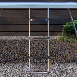 SPORTNOW 2 Steps/3 Steps Galvanised Steel Trampoline Ladder Climbing - Additional view 5
