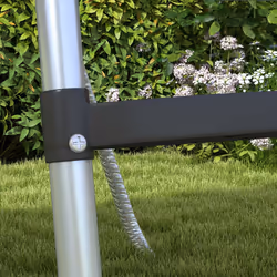 SPORTNOW 2 Steps/3 Steps Galvanised Steel Trampoline Ladder Climbing - Additional view 6