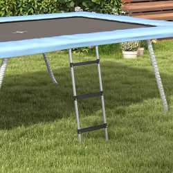 SPORTNOW 2 Steps/3 Steps Galvanised Steel Trampoline Ladder Climbing