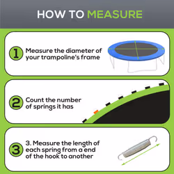 SPORTNOW Trampoline Mat with 72 V-Hooks, for 12ft Trampoline, Green - Additional view 4