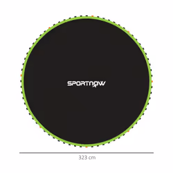 SPORTNOW Trampoline Mat with 72 V-Hooks, for 12ft Trampoline, Green - Additional view 8