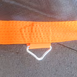 SPORTNOW Trampoline Mat with 72 V-Hooks, for 12ft Trampoline, Orange - Additional view 6