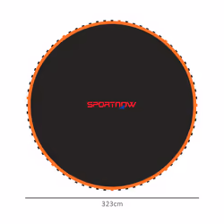 SPORTNOW Trampoline Mat with 72 V-Hooks, for 12ft Trampoline, Orange - Additional view 8