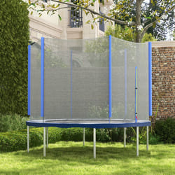 SPORTNOW 10ft Trampoline Net Replacement Safety Net with Zipped Door, Blue