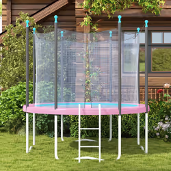 SPORTNOW 12FT Trampoline Pad Spring Cover, Waterproof, Pink - Additional view 5