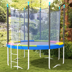 SPORTNOW 10FT Trampoline Pad Spring Cover, Waterproof, Multi-Colored