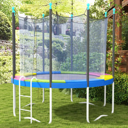 SPORTNOW 10FT Trampoline Pad Spring Cover, Waterproof, Multi-Colored