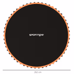SPORTNOW Trampoline Mat with 54 V-Hooks, for 10ft Trampoline, Orange