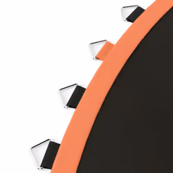 SPORTNOW Trampoline Mat with 54 V-Hooks, for 10ft Trampoline, Orange - Additional view 7