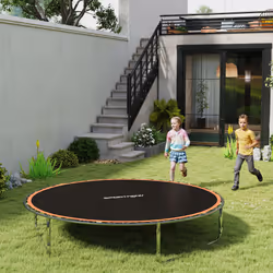 SPORTNOW Trampoline Mat with 42 V-Hooks, for 8ft Trampoline, Orange