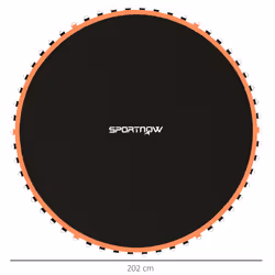 SPORTNOW Trampoline Mat with 42 V-Hooks, for 8ft Trampoline, Orange
