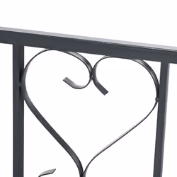 Outsunny Metal Garden Arch with Double Gate, Garden Arbor Climbing Plants - Additional view 8