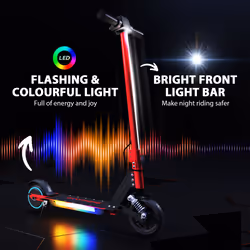 SPORTNOW Folding Electric Ride-on Scooter, Ride on Toy, Red