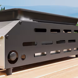 Outsunny Gas Grill, Gas BBQ with Non-Stick Griddle for Camping, Silver Tone - Additional view 8