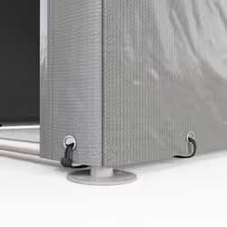 Outsunny 1.6 x 2.2m Garden Storage Shed Portable Shed Tent, Light Grey - Additional view 6